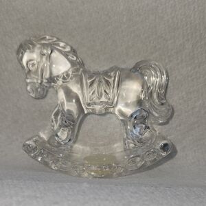 Princess House - 24% Lead Crystal Rocking Horse Figurine